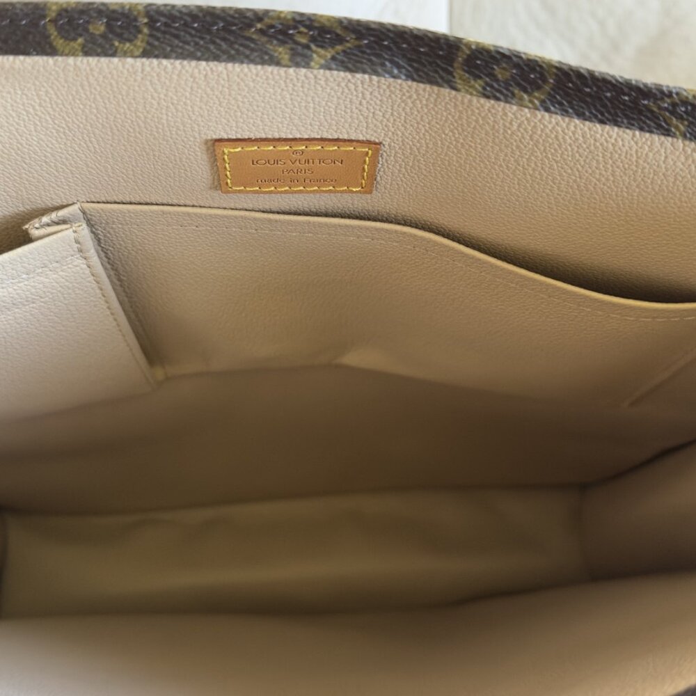 Louis Vuitton Sac Plat Canvas Monogram Handbag Tote - Authentic - Picture 7 of 13
